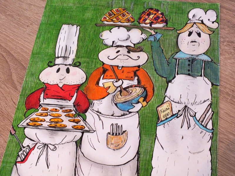 Tablou grafica Chefs